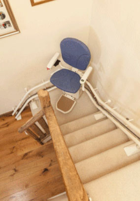 Second hand curved stairlift
